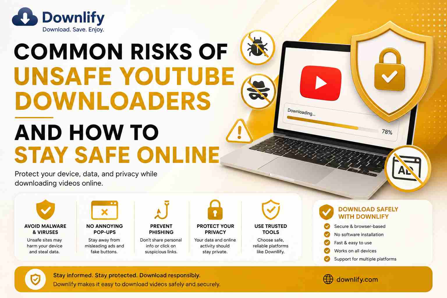 Common Risks of Unsafe YouTube Downloaders and How to Stay Safe Online