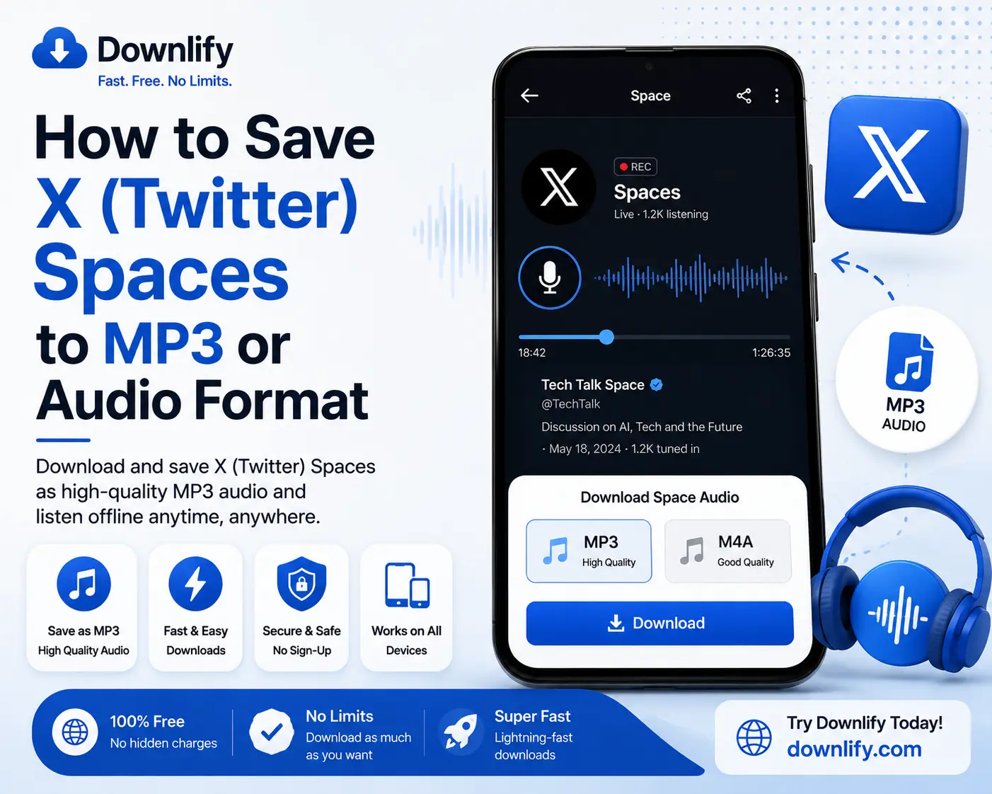 How to Save X (Twitter) Spaces to MP3 or Audio Format